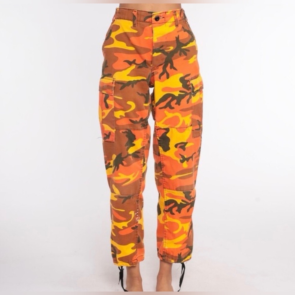 Rothco orange Camouflage Cargo Pants